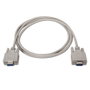 Aisens Cable Serie RS232 DB9 Hembra a DB9 Hembra 1,8m Beige